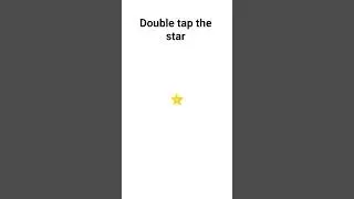 double tap the star to make it disappear