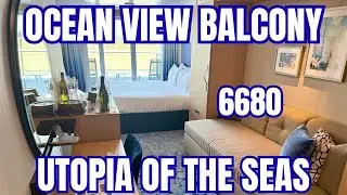 Utopia of the Seas Ocean View Balcony 6680 Tour |  Royal Caribbean