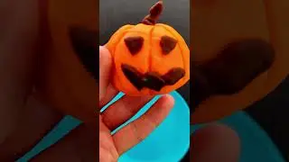 Halloween Play-Doh Fun For Kids - Pumpkin & Spider Decor #shorts #playdoh
