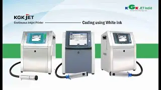 KGK Jet Automatic soap packaging/marking & coding, MRP coding, batch coding machine, white ink