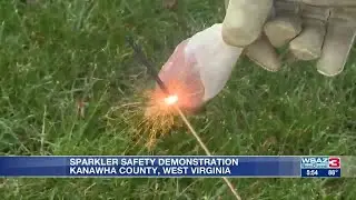 First responders warn of the dangers of using sparklers