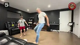 Can Dad Beat His Record of 8 Consecutive Goals? Every Block Resets to ZERO! 2 Nuts & A Ball (S1E4)