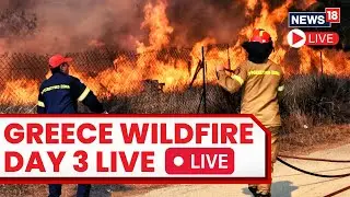 Greece Wildfires 2023 LIVE News | Wildfires Burn Through Coastal Towns Near Athens, Greece | News18