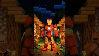 Iron Man's Epic Battle to Save a Minecraft Village