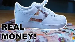 CUSTOM 'MONEY' AF1 USING REAL &pound;&pound;