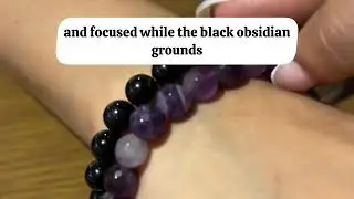 Amethyst + Black Obsidian Bracelet | Intuition + Protection in One Powerful Pair | La Tatva