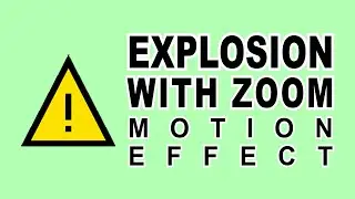 Green Screen Overlays &ndash; Warning Sign Icon Explosion With Zoom [1080]