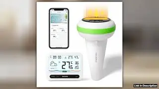 INKBIRD Solar Pool Thermometer with WiFi Temperature Humidity Monitor IP68 Waterproof Thermometer f
