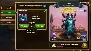 Max-out Skin for Keros the Dark Titan #HeroWars