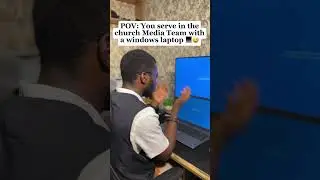 POV: You're the Media Guy at Church and THIS Happens 🤦&zwj;♂️😂 #shorts #churchmedia #mediateam