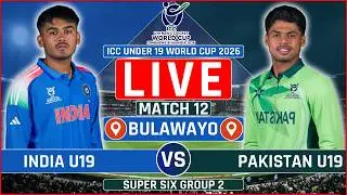 Pakistan U19 vs India U19 LIVE Match | PAK U19 vs IND U19 Live Commentary | Under 19 World Cup Live