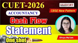 CUET UG 2026 | Economics |  Board exam Cash flow statement One shot