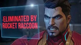 Iron man kicks rocket off the team