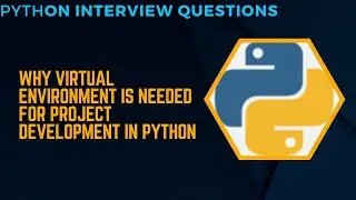 Why we need virtual environment in python. #python #pythonvirtualenvironment  #pythoninterview
