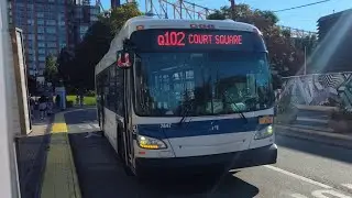 MTA Bus Company: 2015 New Flyer XD40 Xcelsior #7447 on the Q102 @ Roosevelt Island | 08/30/25