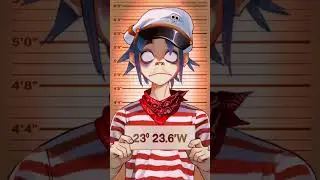 plastic beach mugshots in my artstyle 😛 #gorillaz #animationmeme #digitalart #plasticbeach