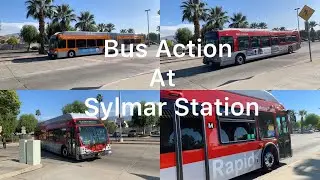 Bus Action at Sylmar Station