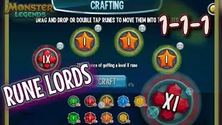 Crafting a Level 11 Strength Rune 🎲🍀 (Rune Lords) (Monster Legends) #Shorts