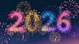 Happy new year Gif | 2024 gif | New year gif | fireworks gif | AI Vocal Lab