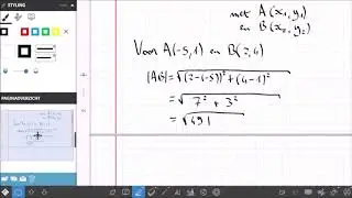 Analytische meetkunde: Formules midden en afstanden