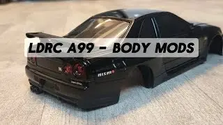 RC DRIFT CAR - NISSAN SKYLINE GTR R34 V-SPEC II NUR - LDRC A99 - UPGRADE - BODY
