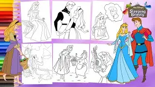 Sleeping Beauty Princess Aurora Prince Philip Fairies Coloring Book - Disney Coloring Pages