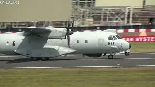 Royal Air Force of Oman Casa C-295MPA Persuader departure RIAT 2022