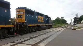 CSX local J780 west bound at North Vernon Indiana