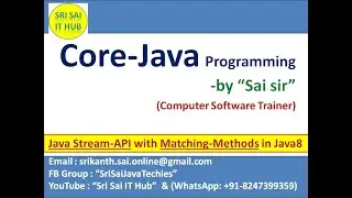 Java Stream API with Matching Methods || Java8 Stream API|| java.util.stream.Stream interface|| #429