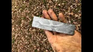 Ковка мотоциклетной цепи Дамаск вручную