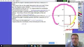 Pre-cal Real numbers on the Unit Circle.