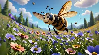 Benny Bee Finds a Flower | Nature Song for Kids | Nursery Rhymes and Early Learning Songs