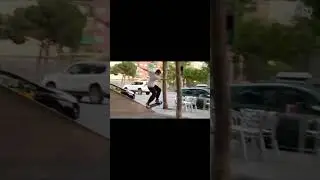 драка скейтер vs охранник #shorts