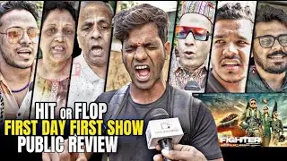Fighter Movie | First Day First Show | Public CRAZY Review | Hrithik Roshan, Deepika Padukone