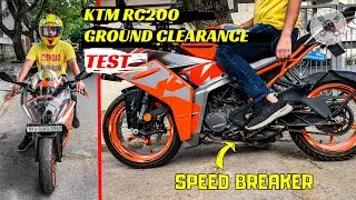 KTM RC200 2022 Ground Clearance Test 🧐 | 3 Level&rsquo;s Of Speed Breaker 🤯 | Complete Information 😎