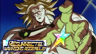 (Dokkan Battle) TEQ LR Broly Decimates Resurrected Warriors SBR 【ドッカンバトル】英語・虹変身LRブロリーを復活戦士パに入れてバトロ