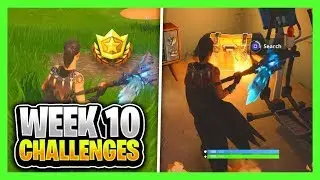 Fortnite WEEK 10 CHALLENGES GUIDE! &ndash; PUZZLE PIECES Locations, Treasure MAP