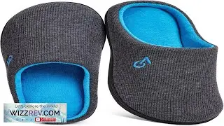 VeraCosy Men's Two-Tone Memory Foam House Slippers Indoor Outdoor Durable Rubber Sole Review