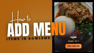 How to add Menu Items
