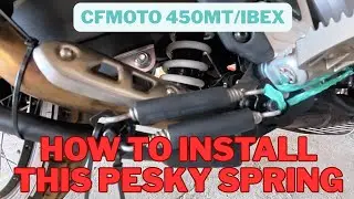 CFMOTO 450MT IBEX | How To Install the Centre Stand & Tension the Springs
