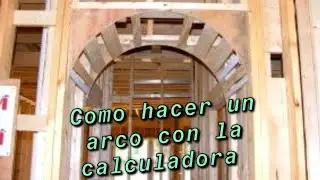 How to make an ARCH using the calculator.. Como hacer  un  arco con la calculadora máster pro 05