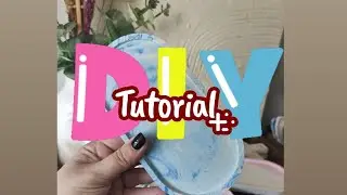 Tutorial podkładka z gipsu polimerowego e-cupstone  DIY.