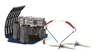 Lego Jurassic Park 3 Pteranodon Cage Set (MOC)