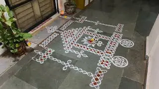 Margazhi Madham Day 8 Special Ther Sikkukolam design @ShaliniVijay 