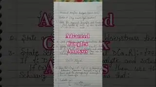 Advanced Complex Analysis||MSc(mathematics)||important questions#pyqs#msc #exam #importantquestions