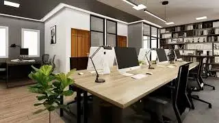 SKETCHUP+ENDSCAPE 3D ANIMATION : OFFICE DESIGN