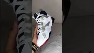 Jordan 7 Olympic back tab swap, full reglue, and air unit replacement #jordan #sneakers #nike