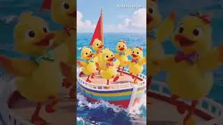 Cute Little Chicks Sailing a Boat in the Ocean | Funny Cartoon Animation