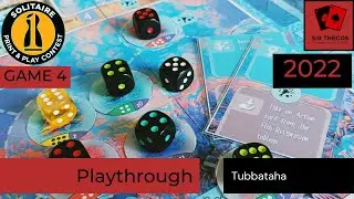 Playthrough | Tubbataha (2022 Solitaire Print and Play Game Design Contest)