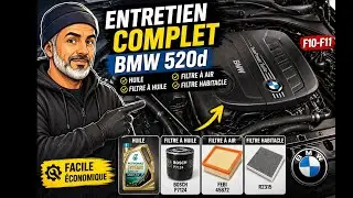 [TUTO] Entretien  BMW 520d (F10-F11): huile, filtre à huile, filtre à air, filtre habitacle. 140€